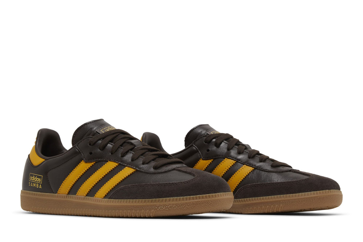 Adidas Samba OG Dark Brown Yellow