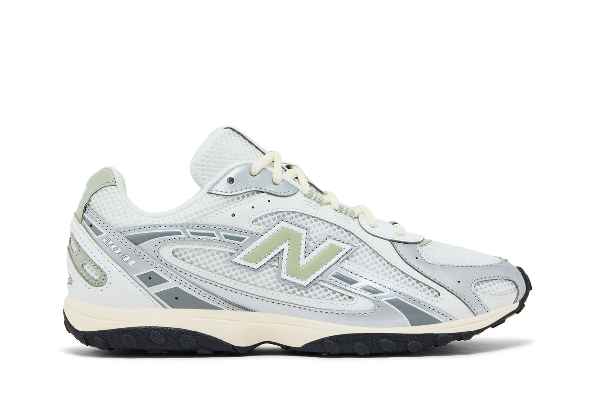 New Balance 204L Silver Metallic Sage Green