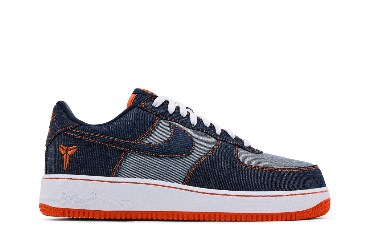 Nike Air Force 1 Low Protro Kobe Bryant Denim Obsidian Safety Orange