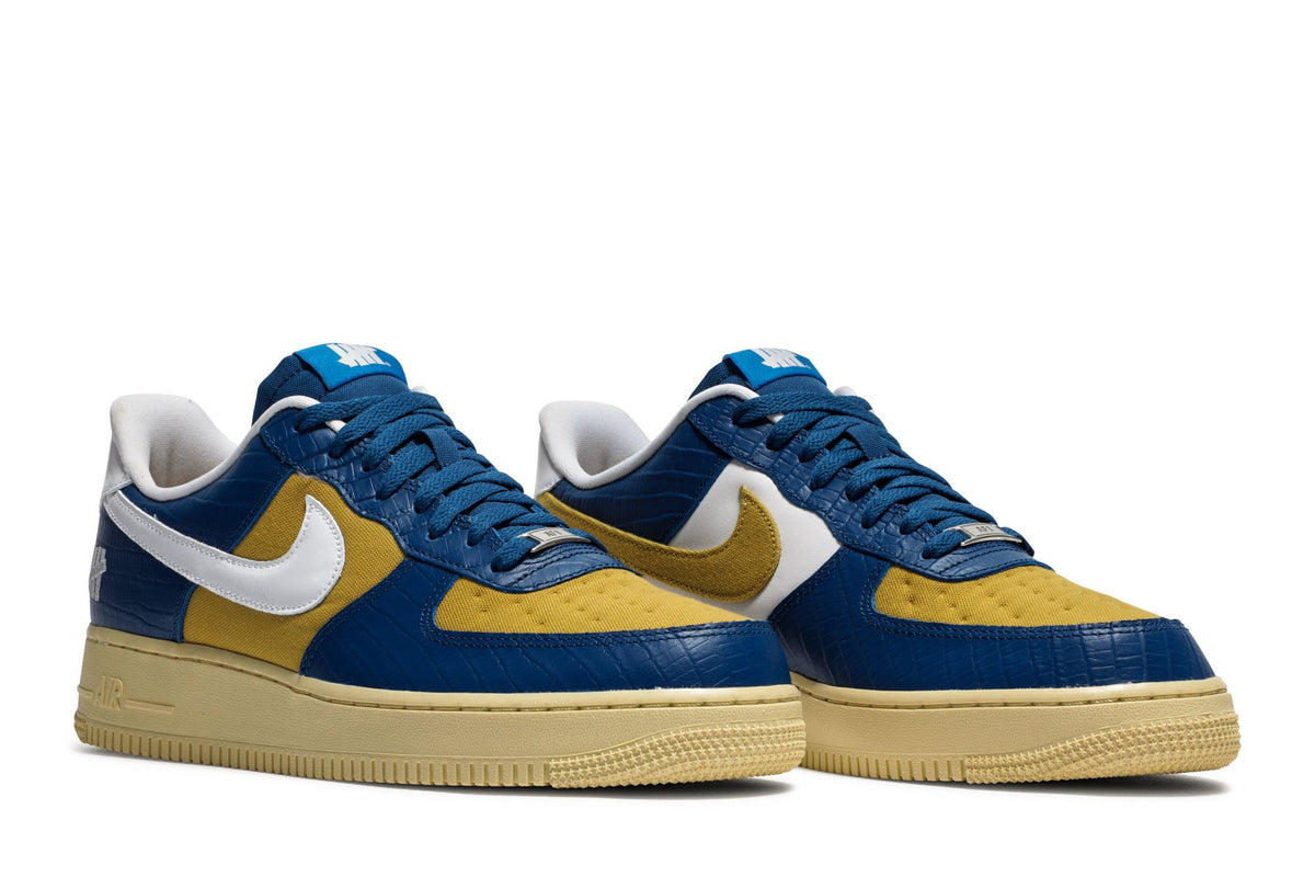 Nike Air Force 1 Low SP Undefeated 5 On It Blue Yellow Croc