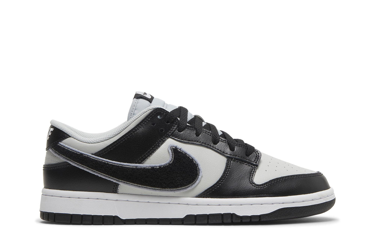 Nike Dunk Low Chenille Swoosh Grey Black