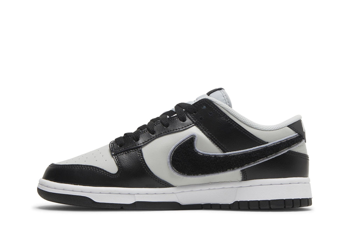 Nike Dunk Low Chenille Swoosh Grey Black