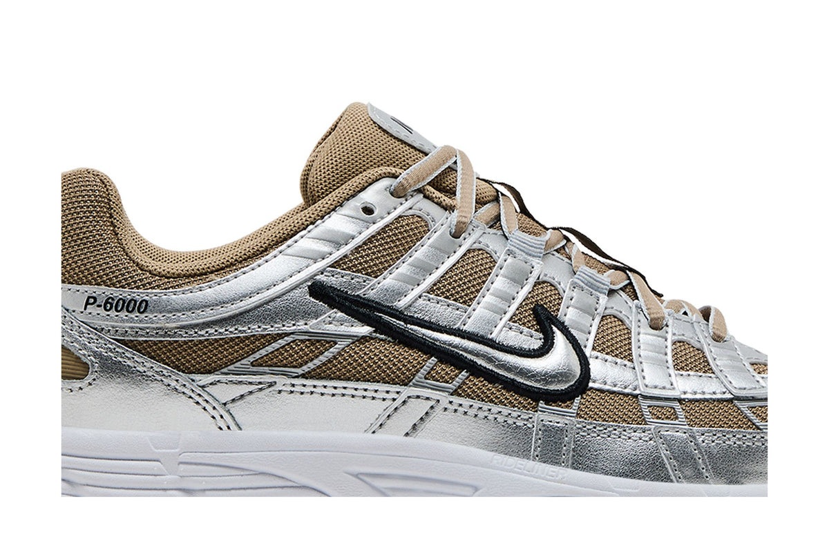 Nike P-6000 Khaki Metallic Silver