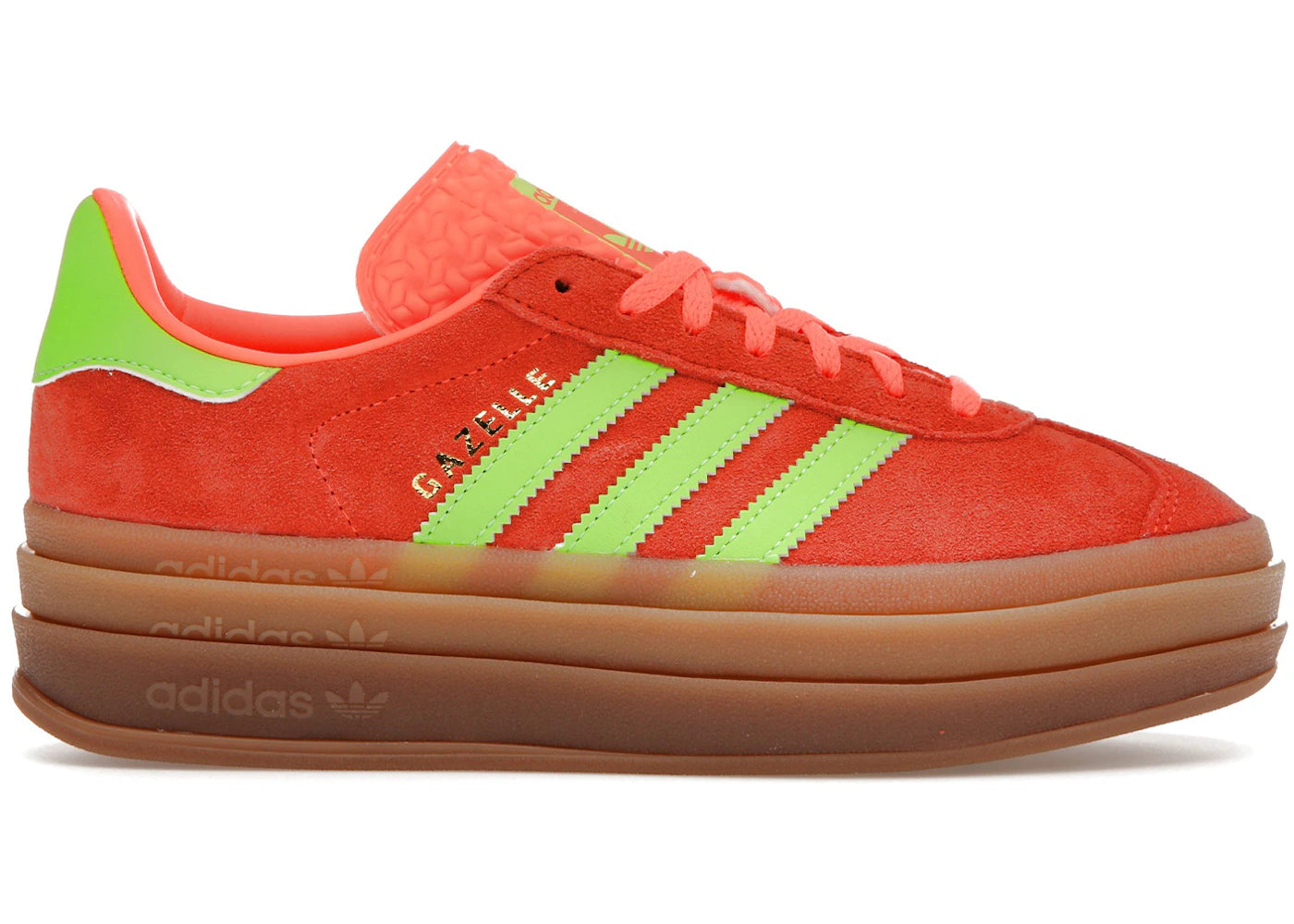 Adidas Gazelle Bold Solar Orange Solar Green - H06126