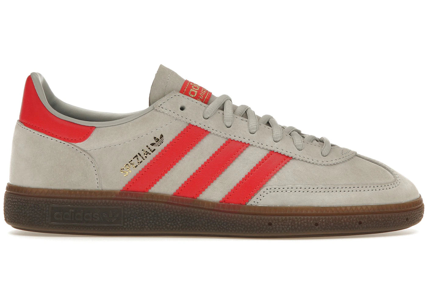 Adidas Handball Spezial Grey Two Hi-Res Red - EF5747