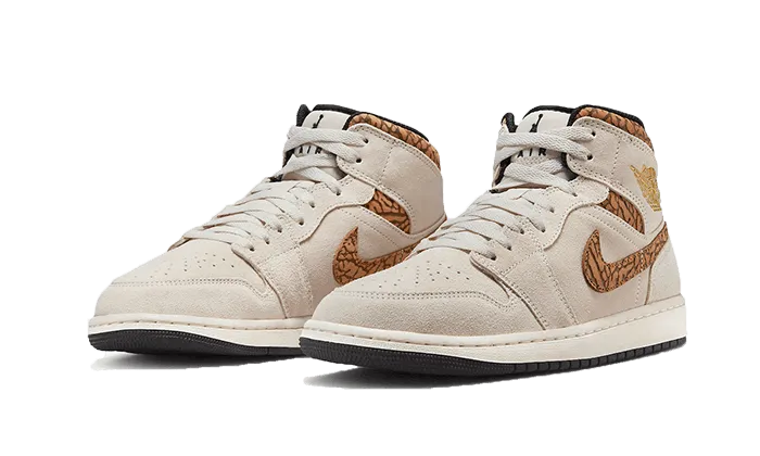 Air Jordan Air Jordan 1 Mid SE Brown Elephant - DZ4129-102 / DZ5369-102