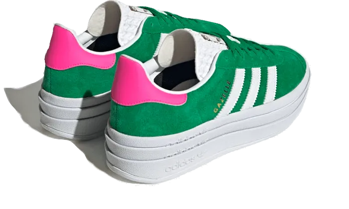 Adidas Gazelle Bold Green Lucid Pink - IG3136