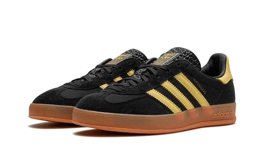 Adidas Gazelle Indoor Core Black Almost Yellow - IG4999