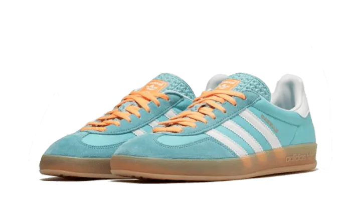Adidas Gazelle Indoor Preloved Blue White Gum - HQ9017