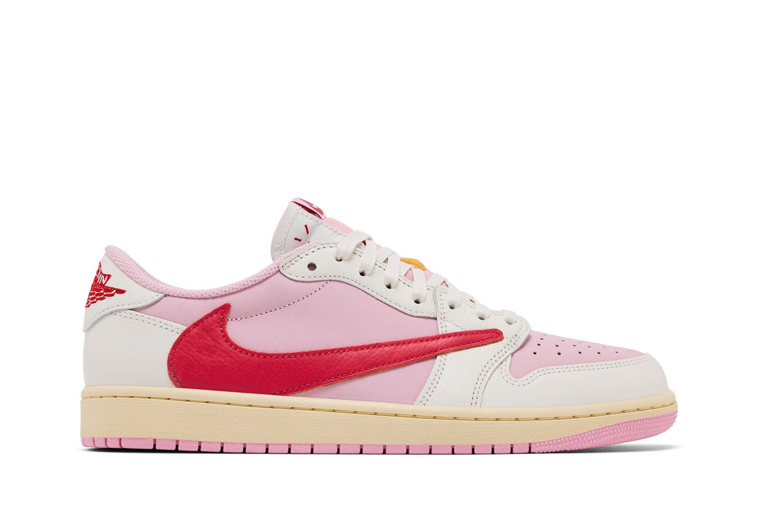 Travis Scott Air Jordan 1 Low Sail Tropical Pink - la Travis Scott rose