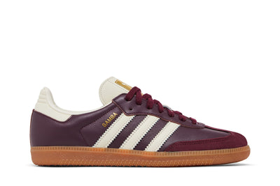 Adidas Samba OG Maroon Gold Metallic