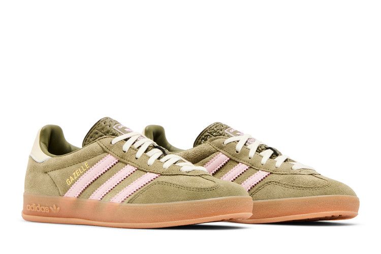 Adidas Gazelle Indoor Focus Olive Clear Pink - JH6475