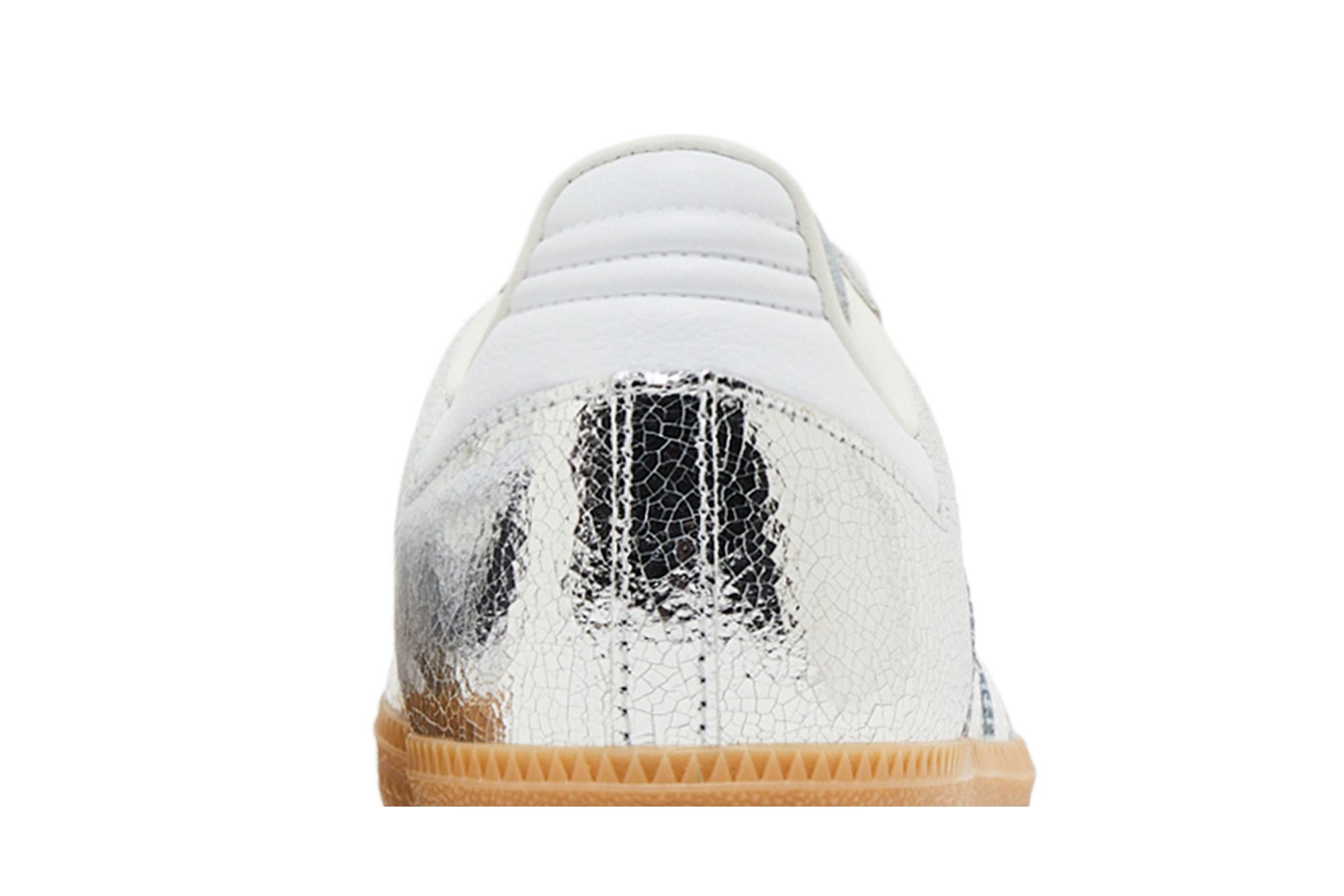 Adidas Samba OG Silver Metallic Cracked Leather
