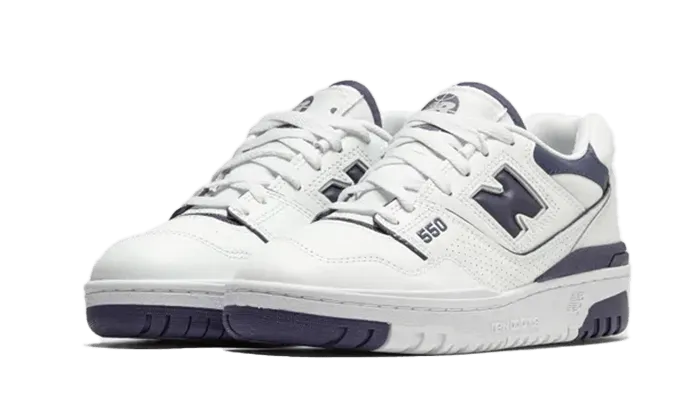 New Balance 550 White Dark Mercury - BBW550BA