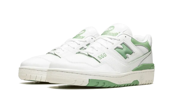 New Balance 550 White Mint Green - BB550FS1