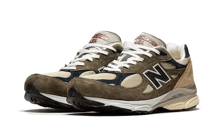 New Balance 990 v3 Made In USA Green Cream - M990TO3