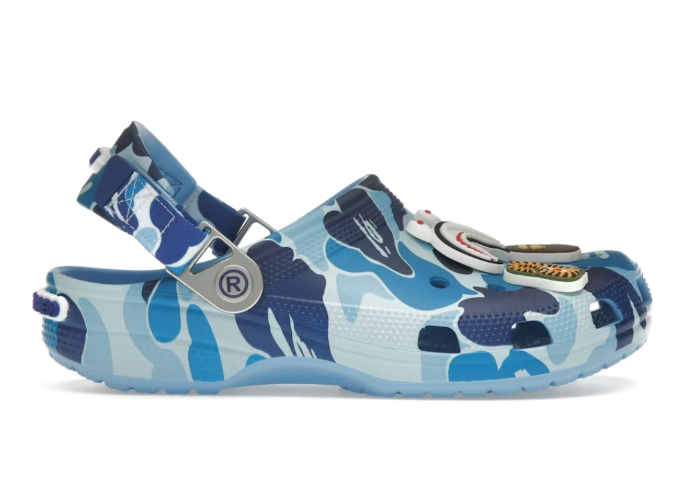 Crocs Classic Clog A Bathing Ape ABC Camo Blue Crocs