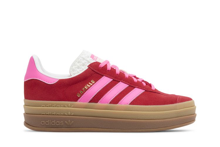 Adidas Gazelle Bold Collegiate Red Lucid Pink