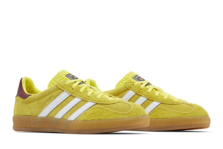 Adidas Gazelle Indoor Bright Yellow Burgundy