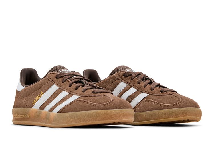 Adidas Gazelle Indoor Earth Strata White Gold Metallic