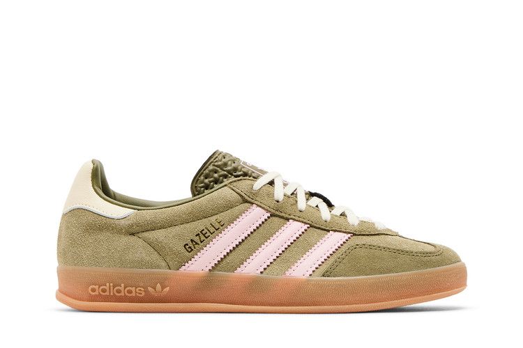 Adidas Gazelle Indoor Focus Olive Clear Pink