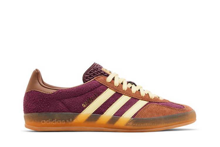 Adidas Gazelle Indoor Maroon Almost Yellow