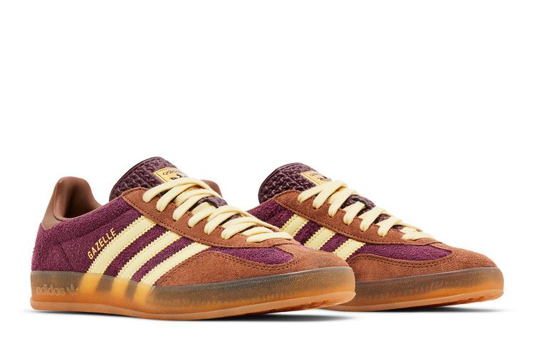 Adidas Gazelle Indoor Maroon Almost Yellow