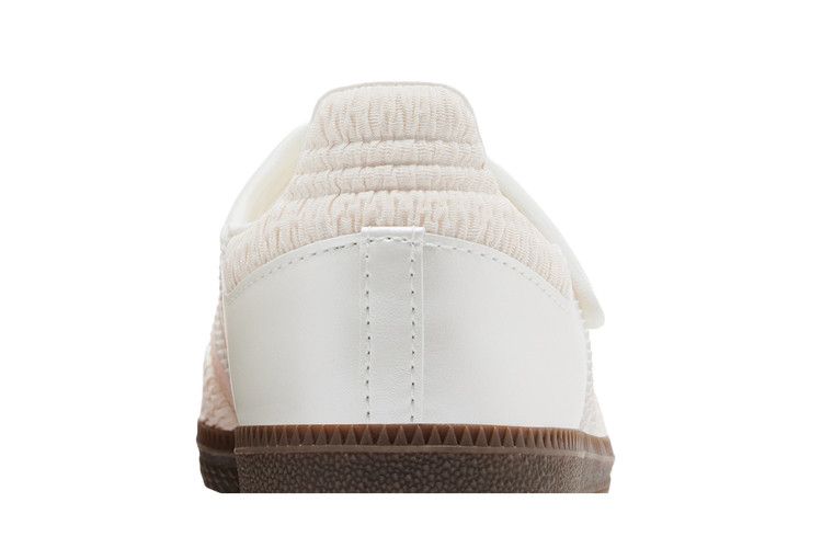 Adidas Samba Jane Rose Cloud White Pink - Vue détail daim rose