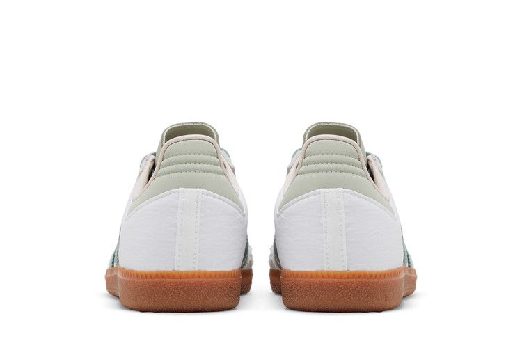 Adidas Samba OG  Cloud White Silver Green