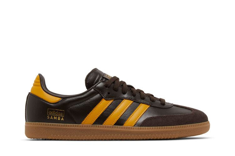 Adidas Samba OG Dark Brown Yellow