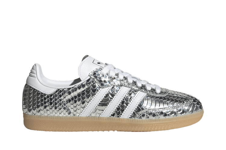 Adidas Samba OG Patent Snakeskin Silver Metallic