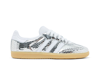 Adidas Samba OG Patent Snakeskin Silver Metallic