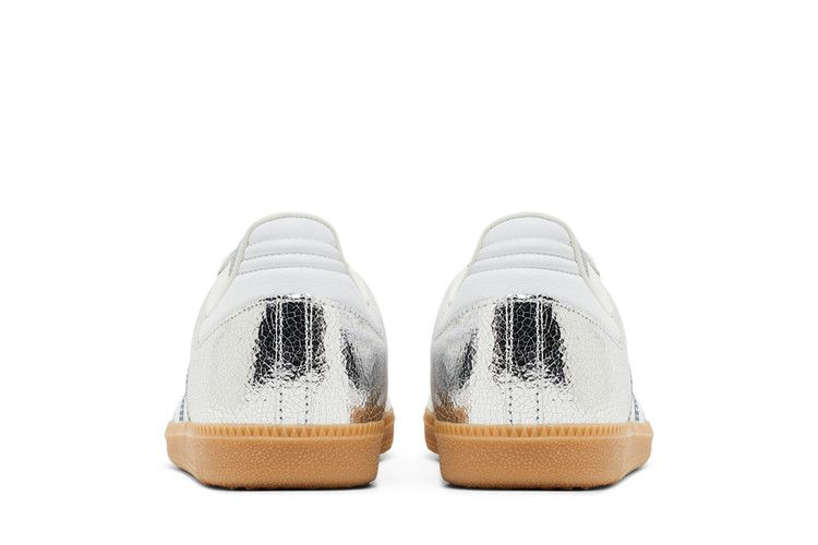 Adidas Samba OG Silver Metallic Cracked Leather