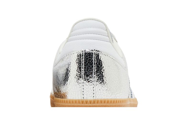 Adidas Samba OG Silver Metallic Cracked Leather