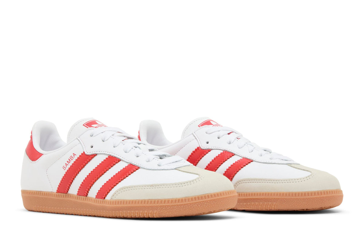 Adidas Samba OG White Solar Red Gum