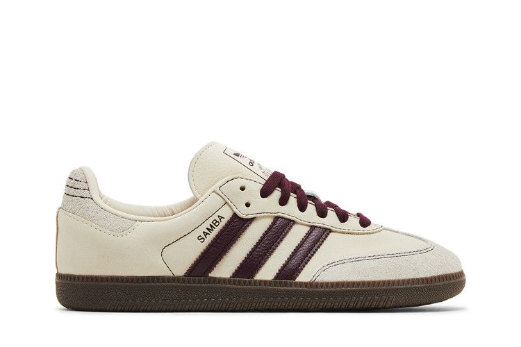 Adidas Samba OG Wonder White Maroon