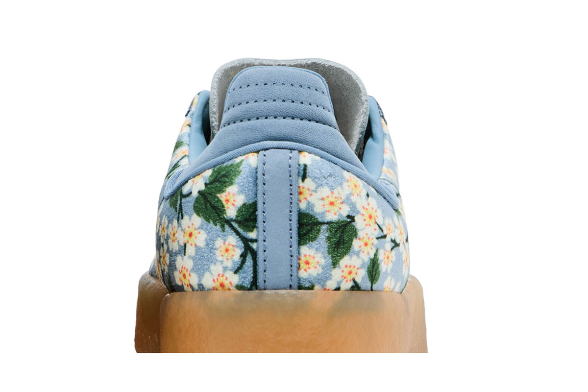 Adidas Sambae Liberty London Floral Embroidery Blue Cream White