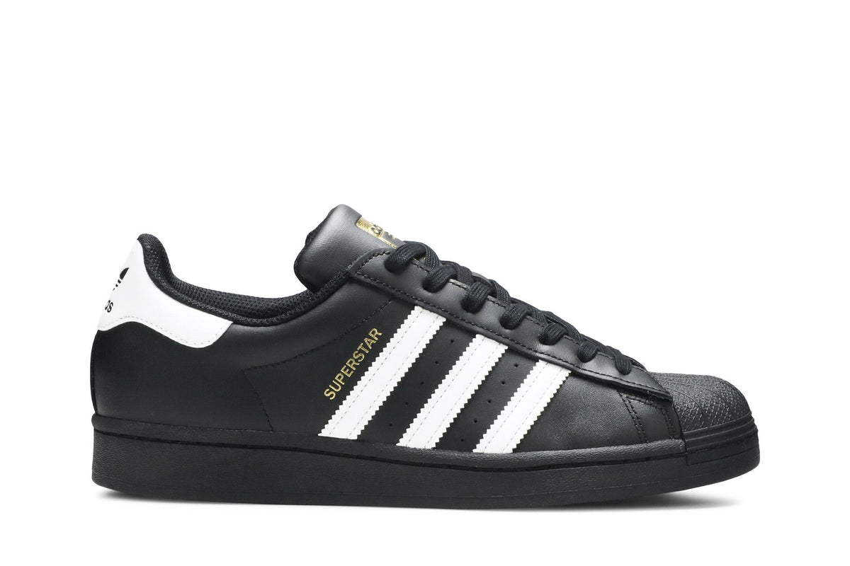Adidas Superstar Core Black Cloud White Gold