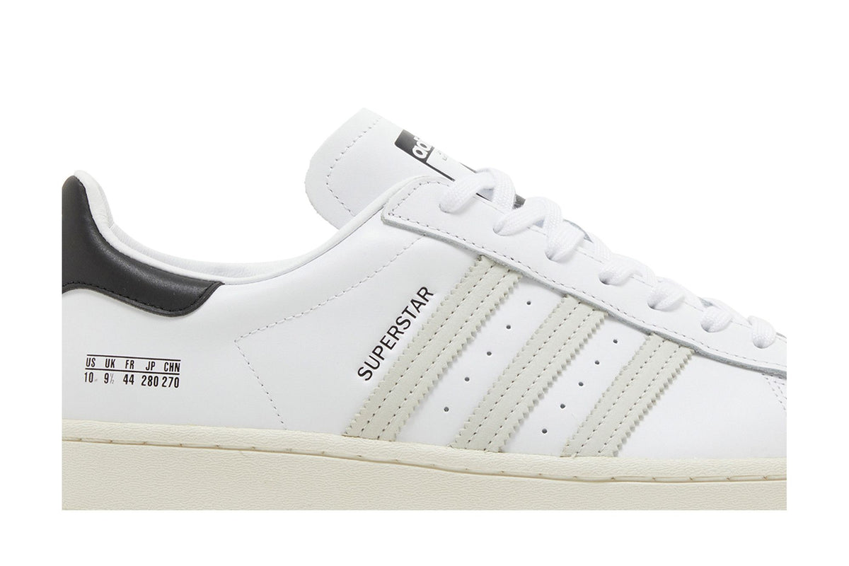 Adidas Superstar Size Tag White Black