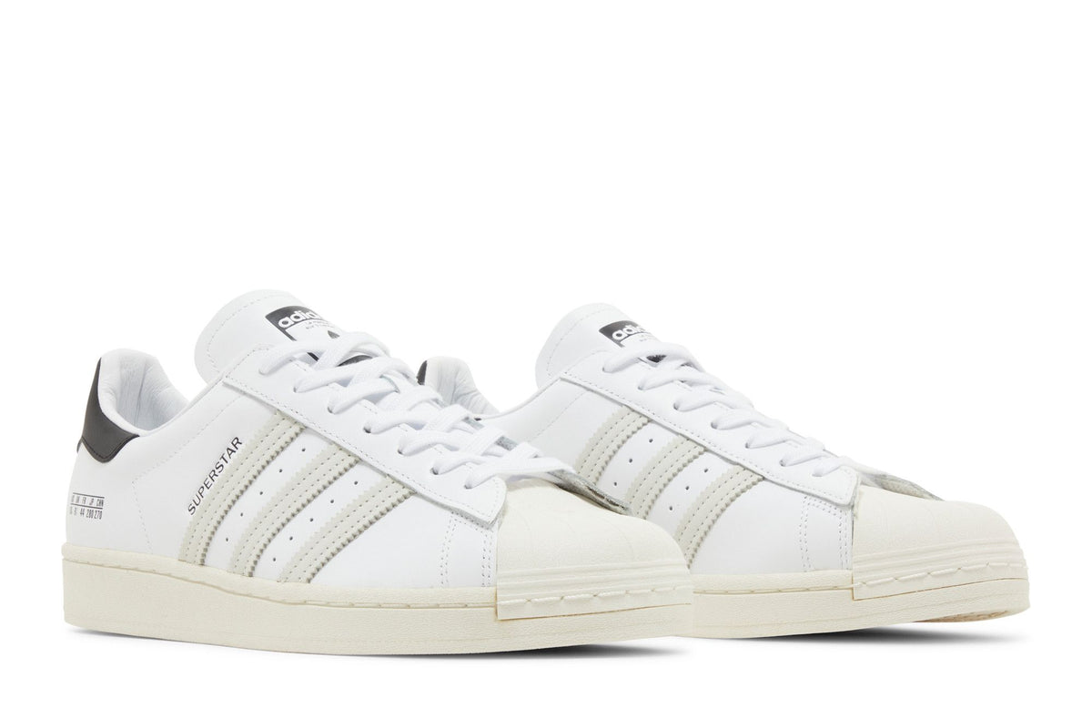 Adidas Superstar Size Tag White Black