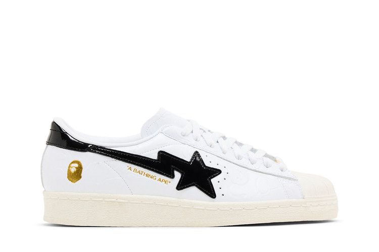 Adidas Superstar Vintage Bape White Black