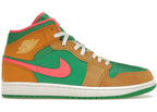 Air Jordan Air Jordan 1 Mid Wheat Watermelon - DX4332-700