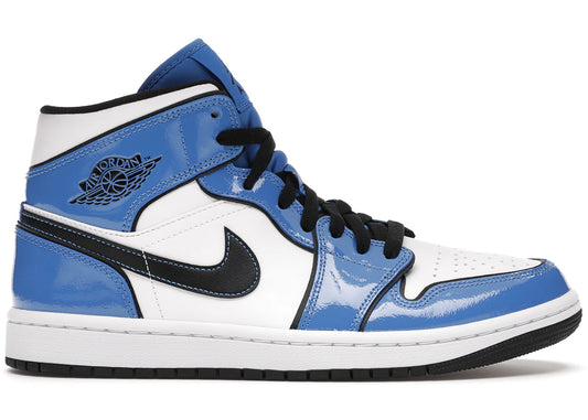 Air Jordan Air Jordan 1 Mid Signal Blue - DD6834-402 / BQ6931-402