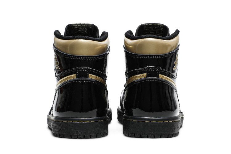 Air Jordan 1 High Black Metallic Gold