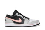 Air Jordan 1 Low Black Grey Pink