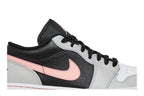 Air Jordan 1 Low Black Grey Pink