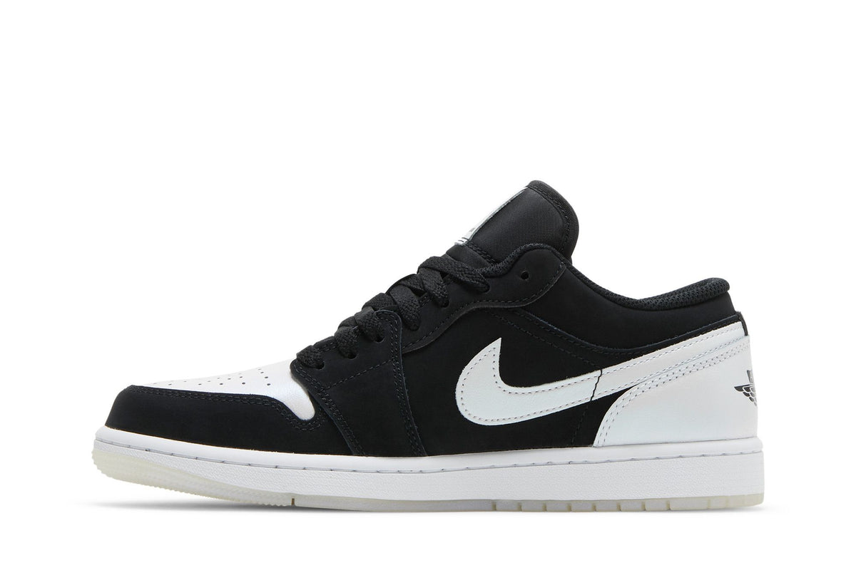 Air Jordan 1 Low Black White Diamond