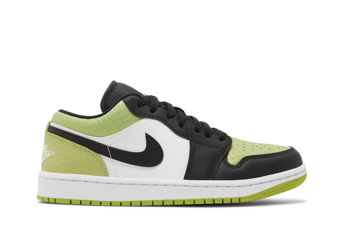 Air Jordan 1 Low Vivid Green Snakeskin