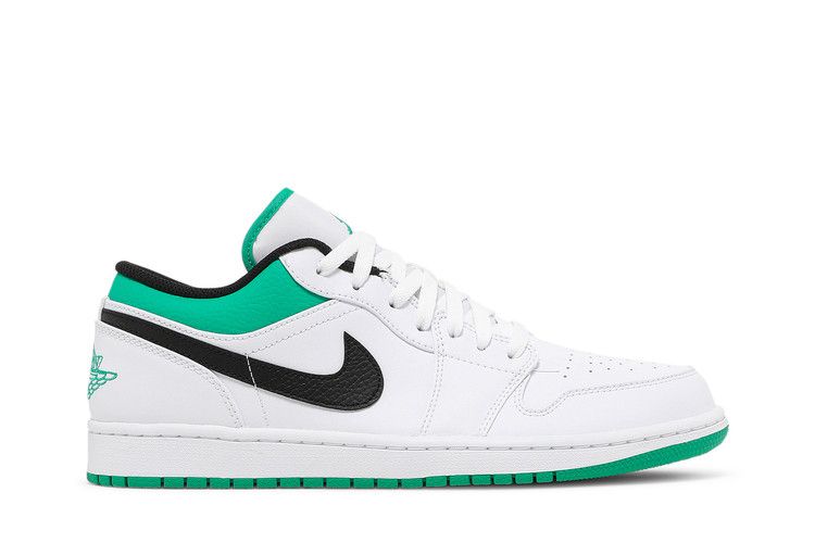 Air Jordan 1 Low White Lucky Green Black