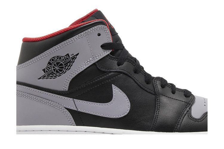 Air Jordan 1 Mid Black Grey Red